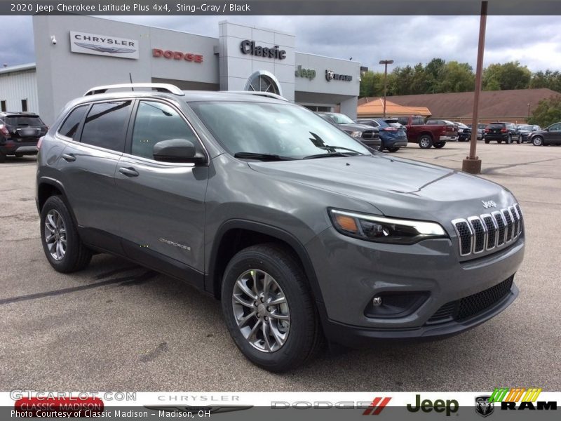 Sting-Gray / Black 2020 Jeep Cherokee Latitude Plus 4x4