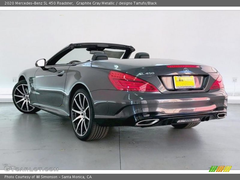 Graphite Gray Metallic / designo Tartufo/Black 2020 Mercedes-Benz SL 450 Roadster