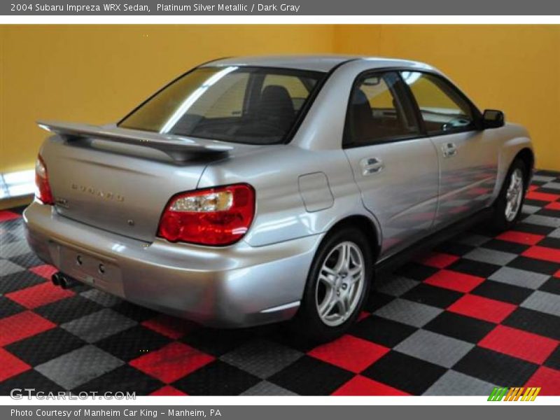 Platinum Silver Metallic / Dark Gray 2004 Subaru Impreza WRX Sedan