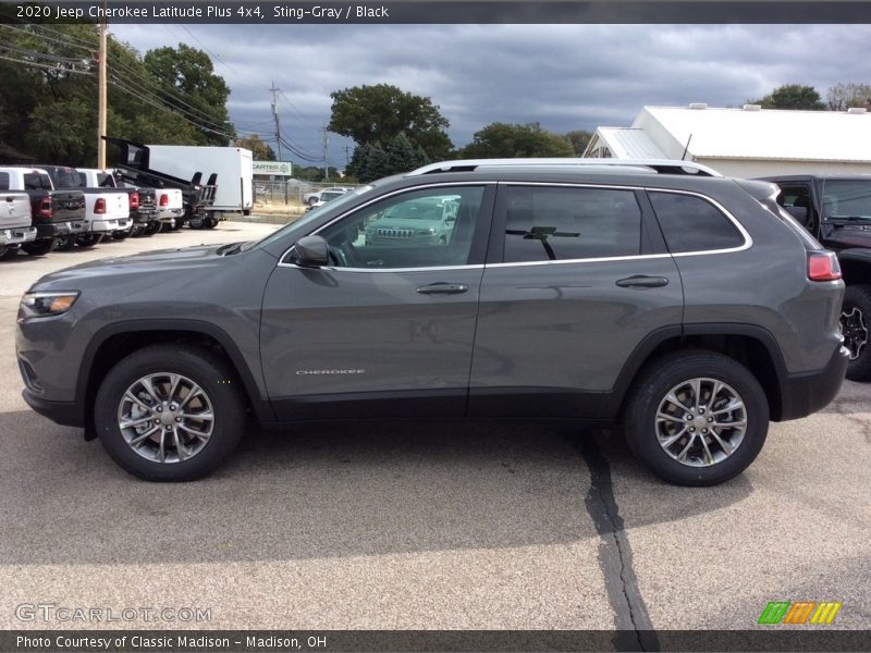 Sting-Gray / Black 2020 Jeep Cherokee Latitude Plus 4x4