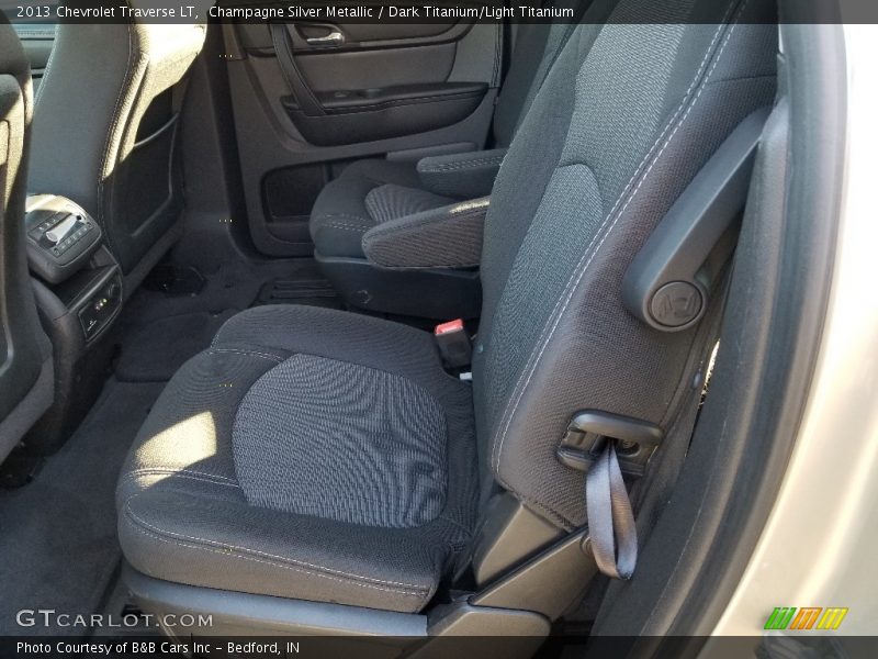 Champagne Silver Metallic / Dark Titanium/Light Titanium 2013 Chevrolet Traverse LT