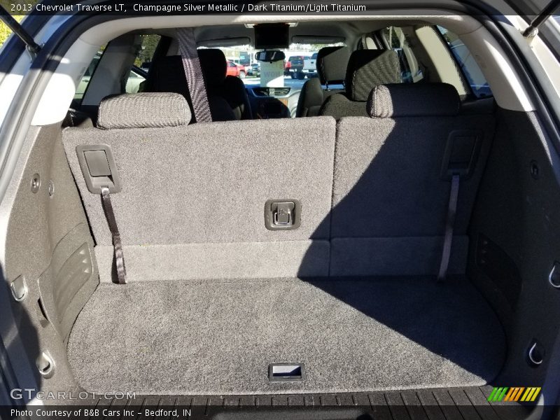 Champagne Silver Metallic / Dark Titanium/Light Titanium 2013 Chevrolet Traverse LT