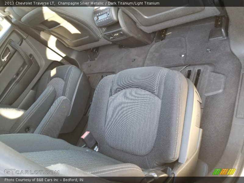 Champagne Silver Metallic / Dark Titanium/Light Titanium 2013 Chevrolet Traverse LT