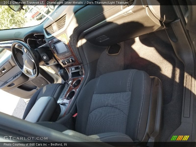 Champagne Silver Metallic / Dark Titanium/Light Titanium 2013 Chevrolet Traverse LT