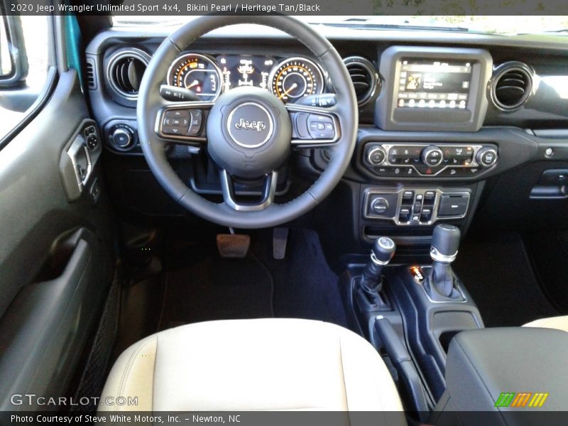 Bikini Pearl / Heritage Tan/Black 2020 Jeep Wrangler Unlimited Sport 4x4