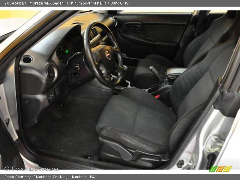 Platinum Silver Metallic / Dark Gray 2004 Subaru Impreza WRX Sedan