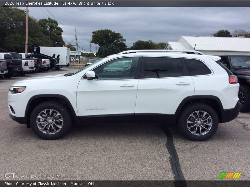 Bright White / Black 2020 Jeep Cherokee Latitude Plus 4x4