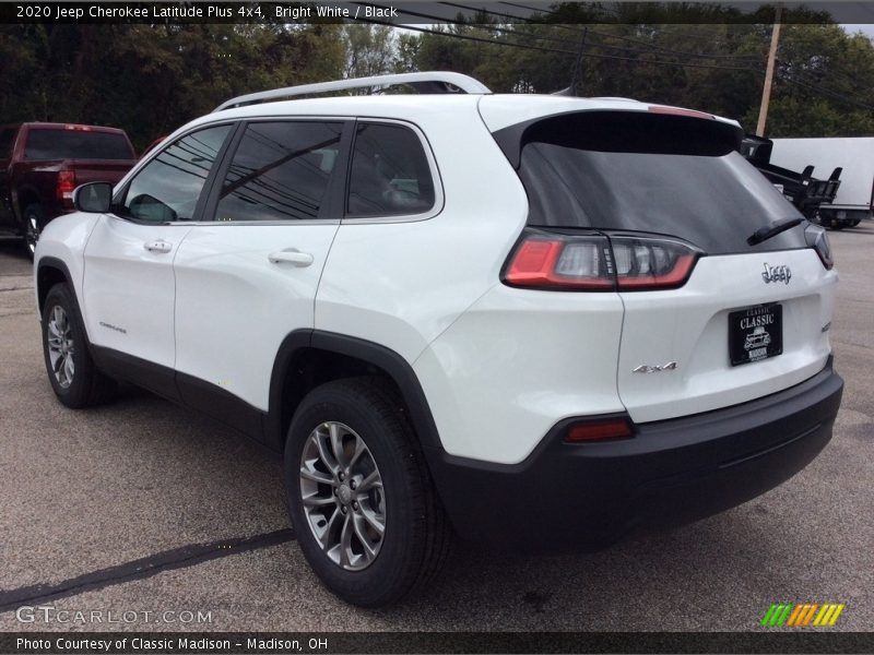 Bright White / Black 2020 Jeep Cherokee Latitude Plus 4x4