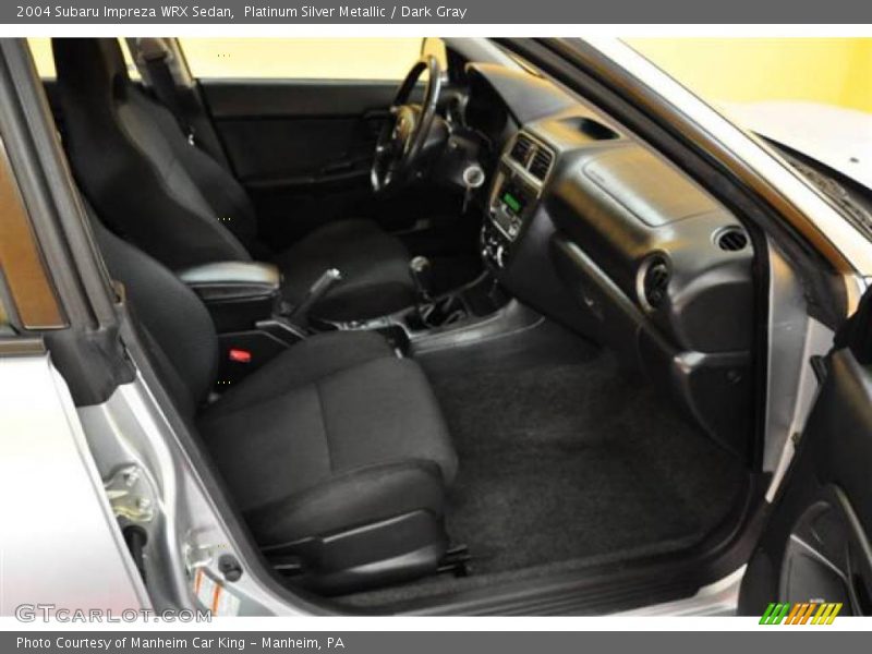 Platinum Silver Metallic / Dark Gray 2004 Subaru Impreza WRX Sedan