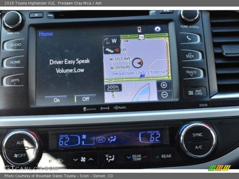Predawn Gray Mica / Ash 2016 Toyota Highlander XLE