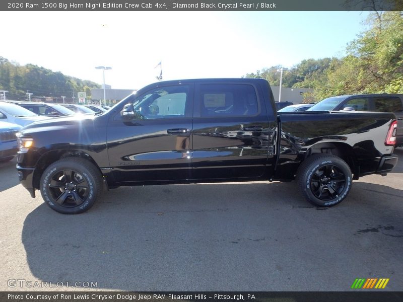Diamond Black Crystal Pearl / Black 2020 Ram 1500 Big Horn Night Edition Crew Cab 4x4