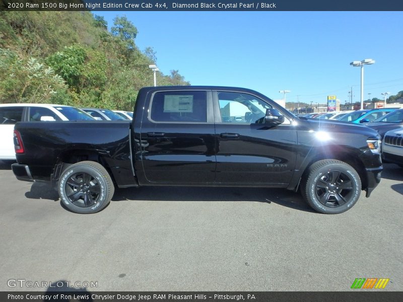 Diamond Black Crystal Pearl / Black 2020 Ram 1500 Big Horn Night Edition Crew Cab 4x4