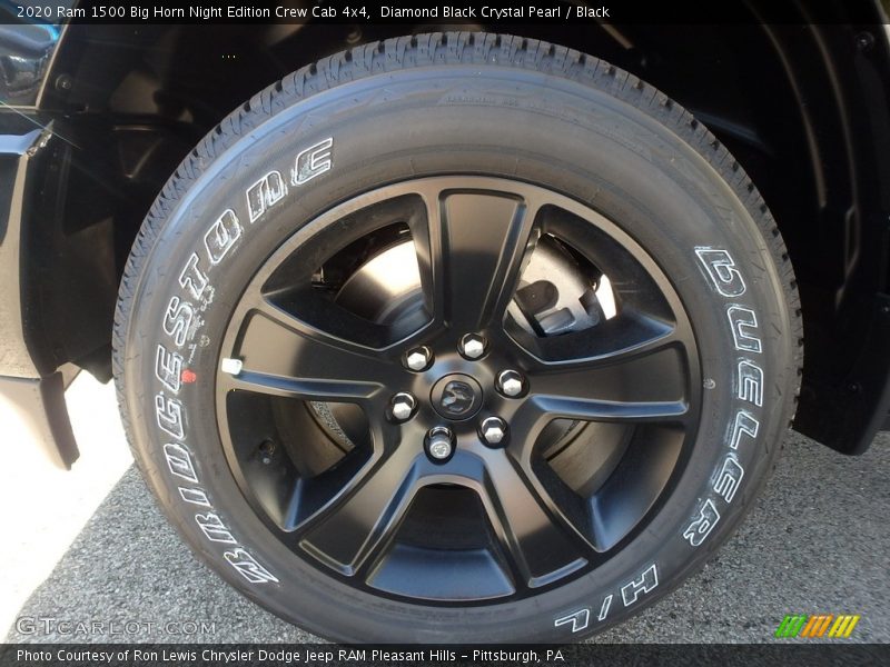 Diamond Black Crystal Pearl / Black 2020 Ram 1500 Big Horn Night Edition Crew Cab 4x4