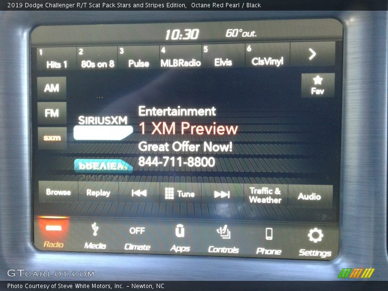 Octane Red Pearl / Black 2019 Dodge Challenger R/T Scat Pack Stars and Stripes Edition