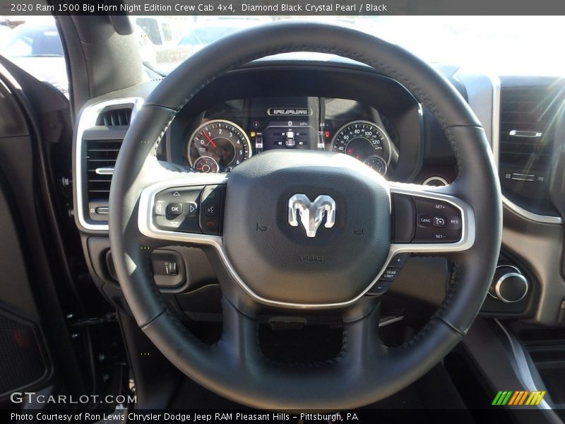 Diamond Black Crystal Pearl / Black 2020 Ram 1500 Big Horn Night Edition Crew Cab 4x4