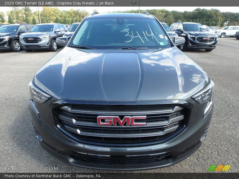 Graphite Gray Metallic / Jet Black 2020 GMC Terrain SLE AWD