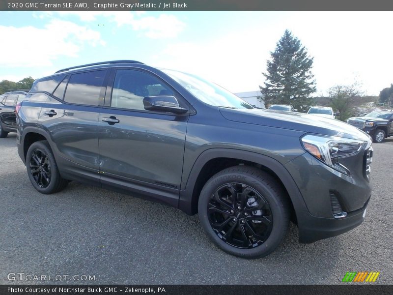 Graphite Gray Metallic / Jet Black 2020 GMC Terrain SLE AWD