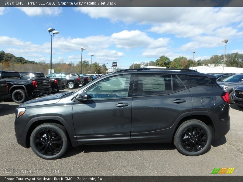 Graphite Gray Metallic / Jet Black 2020 GMC Terrain SLE AWD