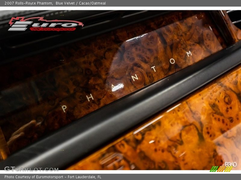 Blue Velvet / Cacao/Oatmeal 2007 Rolls-Royce Phantom