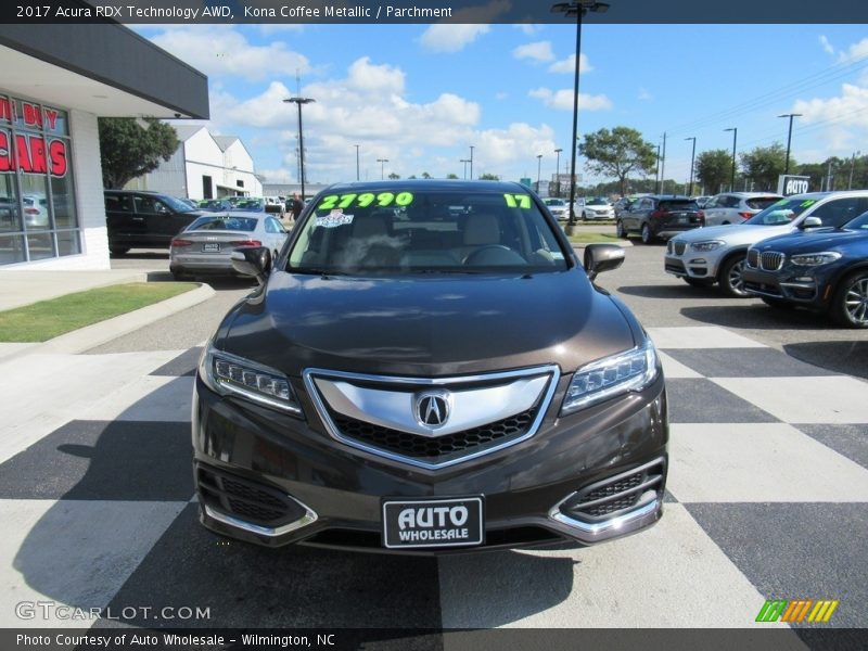 Kona Coffee Metallic / Parchment 2017 Acura RDX Technology AWD