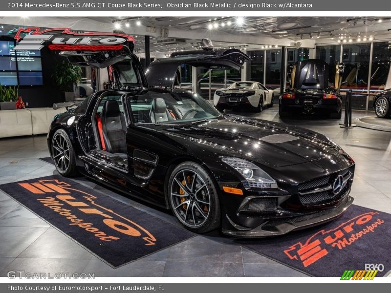 Obsidian Black Metallic / designo Black w/Alcantara 2014 Mercedes-Benz SLS AMG GT Coupe Black Series