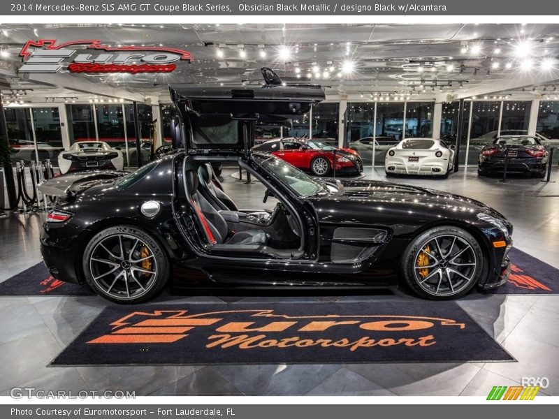 Obsidian Black Metallic / designo Black w/Alcantara 2014 Mercedes-Benz SLS AMG GT Coupe Black Series