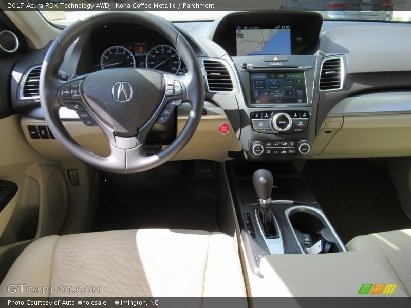 Kona Coffee Metallic / Parchment 2017 Acura RDX Technology AWD