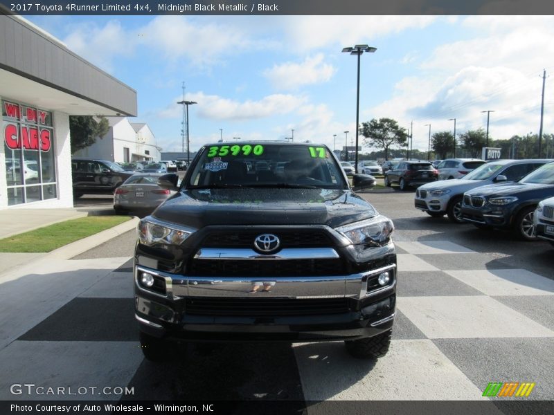 Midnight Black Metallic / Black 2017 Toyota 4Runner Limited 4x4