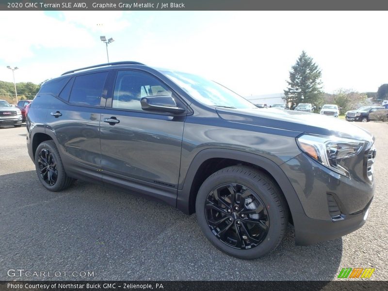 Graphite Gray Metallic / Jet Black 2020 GMC Terrain SLE AWD