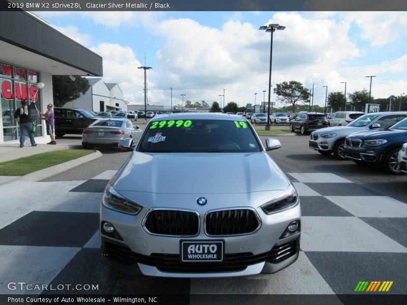 Glacier Silver Metallic / Black 2019 BMW X2 sDrive28i
