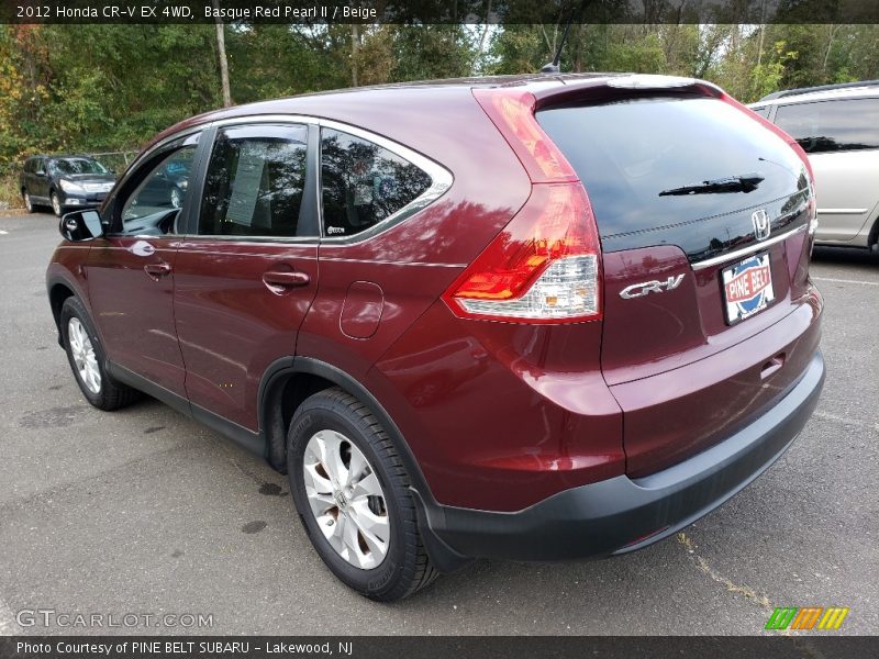 Basque Red Pearl II / Beige 2012 Honda CR-V EX 4WD