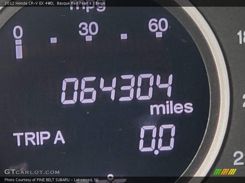 Basque Red Pearl II / Beige 2012 Honda CR-V EX 4WD