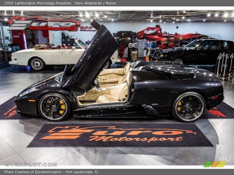 Nero Aldebaran / Myron 2005 Lamborghini Murcielago Roadster