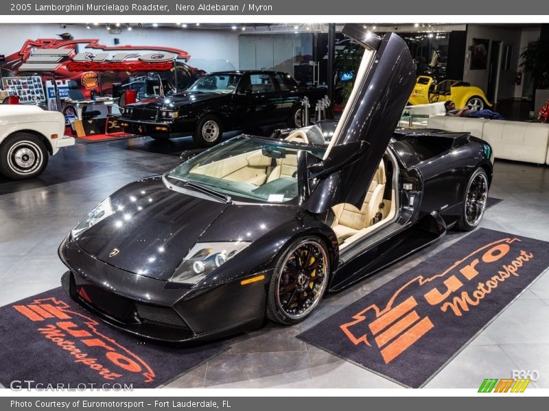 Nero Aldebaran / Myron 2005 Lamborghini Murcielago Roadster