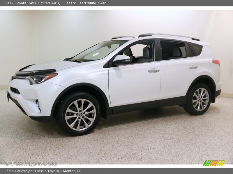 Blizzard Pearl White / Ash 2017 Toyota RAV4 Limited AWD