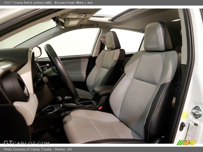 Blizzard Pearl White / Ash 2017 Toyota RAV4 Limited AWD
