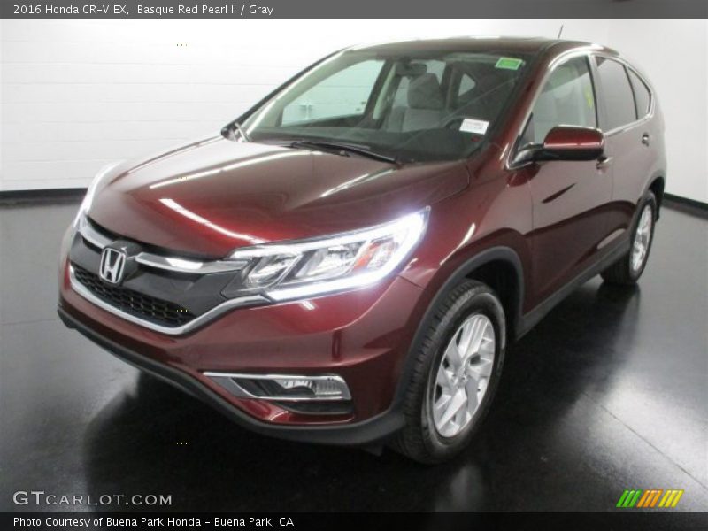 Basque Red Pearl II / Gray 2016 Honda CR-V EX