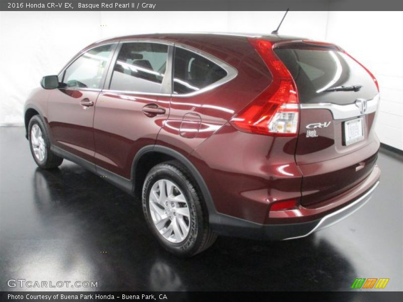 Basque Red Pearl II / Gray 2016 Honda CR-V EX