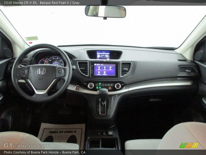 Basque Red Pearl II / Gray 2016 Honda CR-V EX