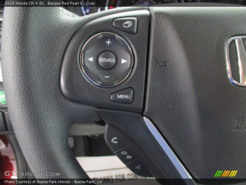 Basque Red Pearl II / Gray 2016 Honda CR-V EX