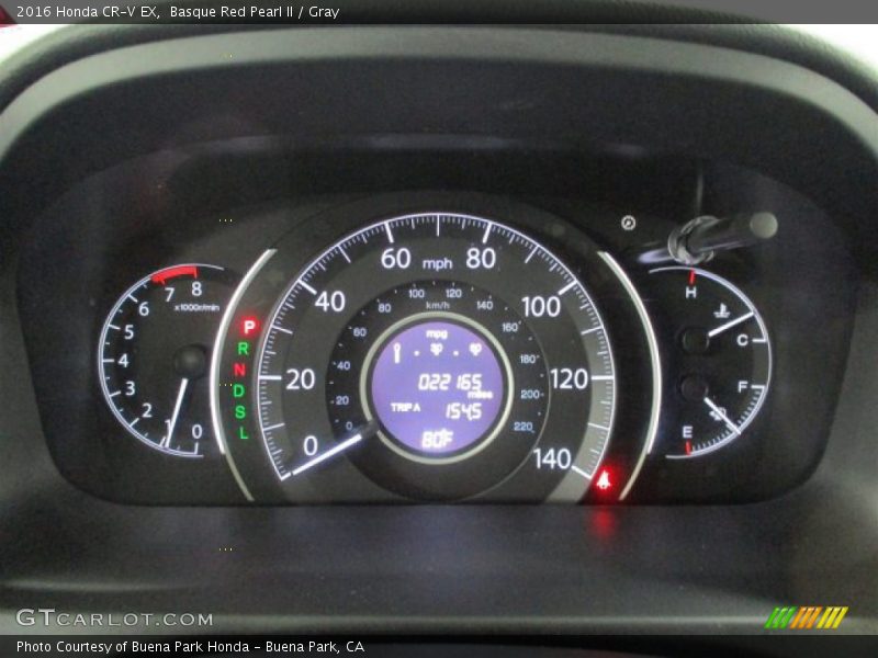Basque Red Pearl II / Gray 2016 Honda CR-V EX