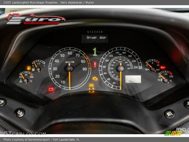 Nero Aldebaran / Myron 2005 Lamborghini Murcielago Roadster