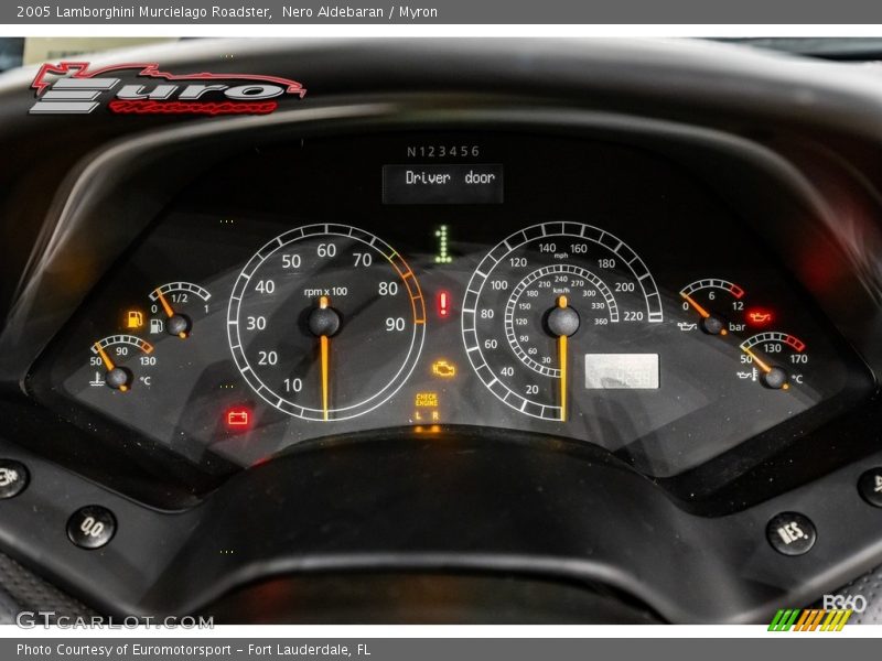 Nero Aldebaran / Myron 2005 Lamborghini Murcielago Roadster