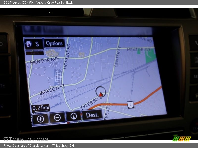 Nebula Gray Pearl / Black 2017 Lexus GX 460