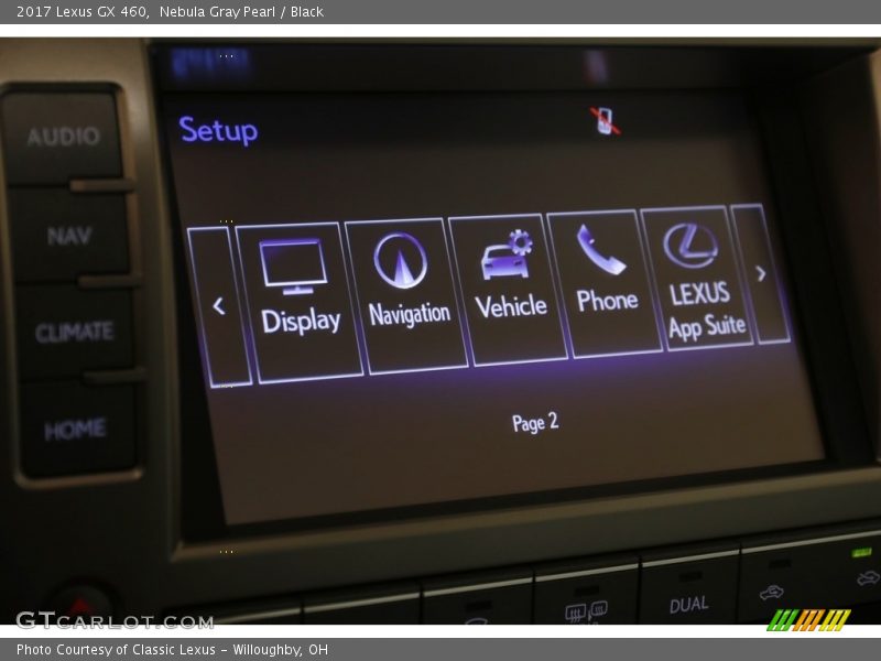 Nebula Gray Pearl / Black 2017 Lexus GX 460