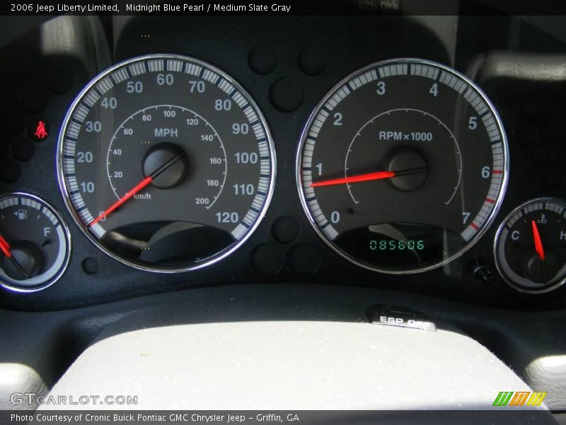 Midnight Blue Pearl / Medium Slate Gray 2006 Jeep Liberty Limited