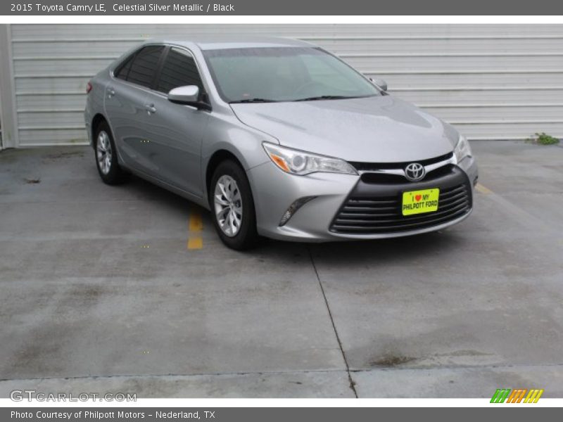 Celestial Silver Metallic / Black 2015 Toyota Camry LE