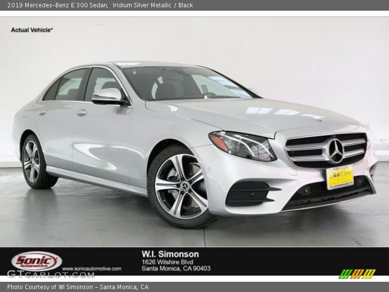 Iridium Silver Metallic / Black 2019 Mercedes-Benz E 300 Sedan