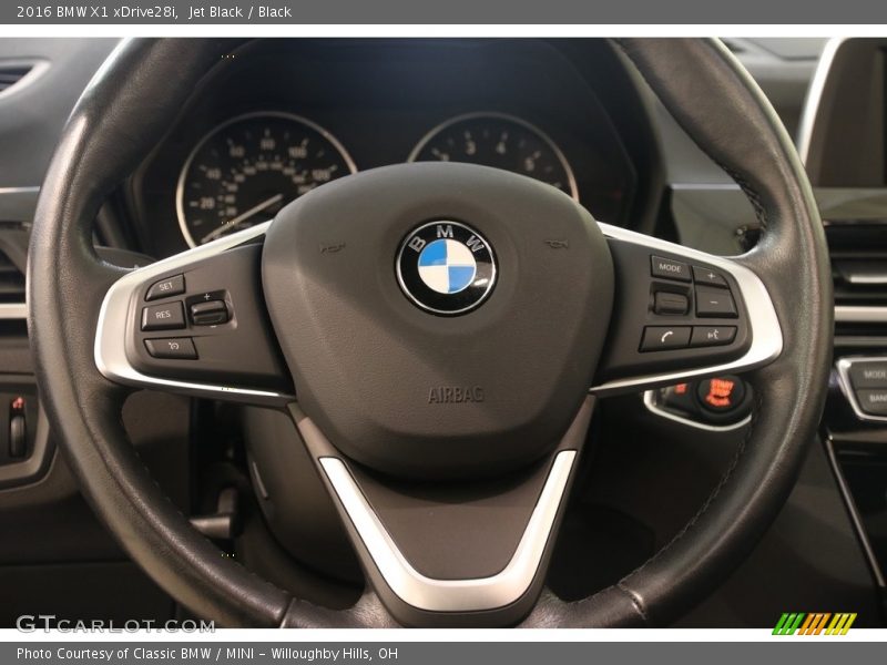 Jet Black / Black 2016 BMW X1 xDrive28i