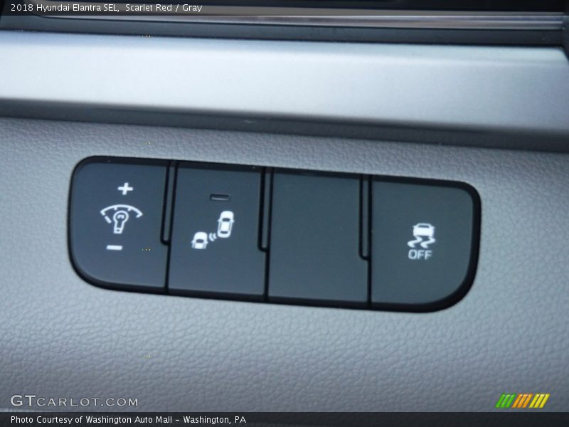 Scarlet Red / Gray 2018 Hyundai Elantra SEL